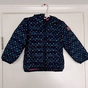 Gap Kids Girls Polka Dot Puffy Jacket